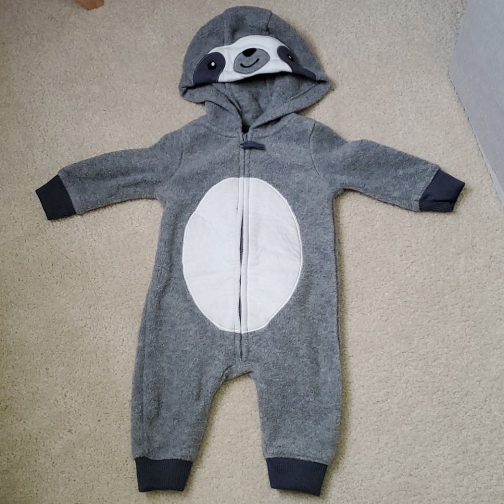 Carter's Sloth fleece jumpsuit